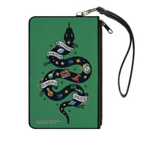 Harry Potter: Slytherin Serpentine Ambition Pride Tattoo Canvas Zip Pouch Wallet
