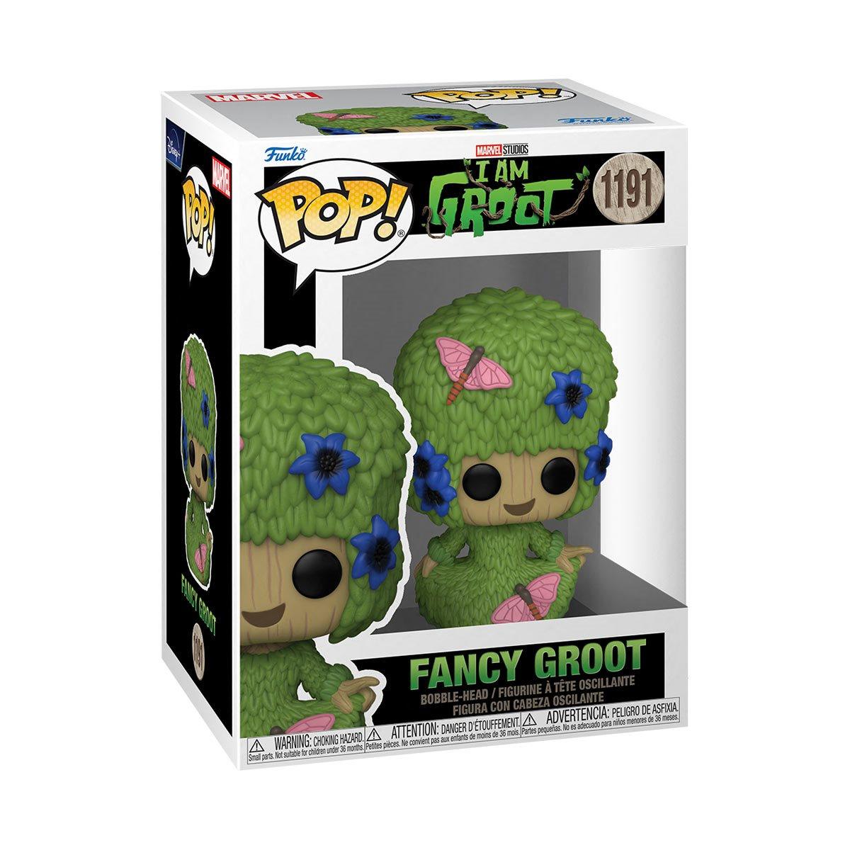 FUNKO POP! MOVIES: MARVEL I Am Groot Fancy Groot Vinyl Toy Figure #1191 - Bubblegum Divas 
