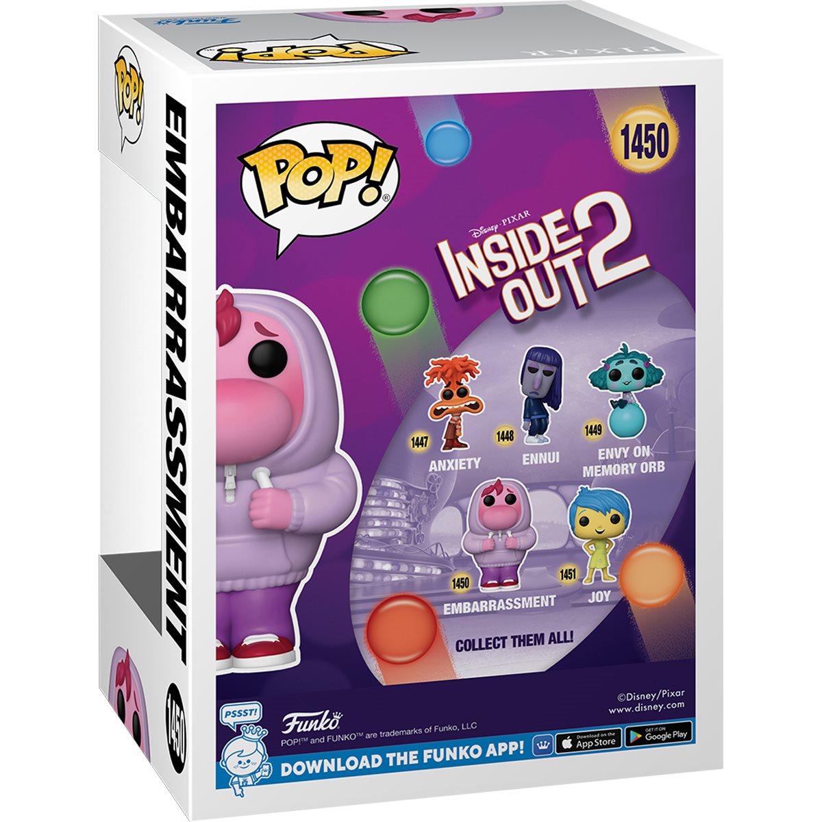 Inside Out 2 Embarrassment Funko Pop! Toy Figure #1450