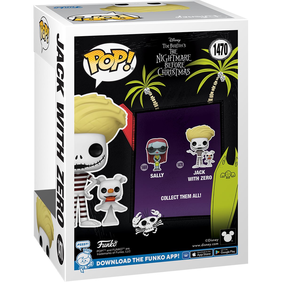 FUNKO POP! The Nightmare Before Christmas Jack with Zero Toy Fiqure #1470