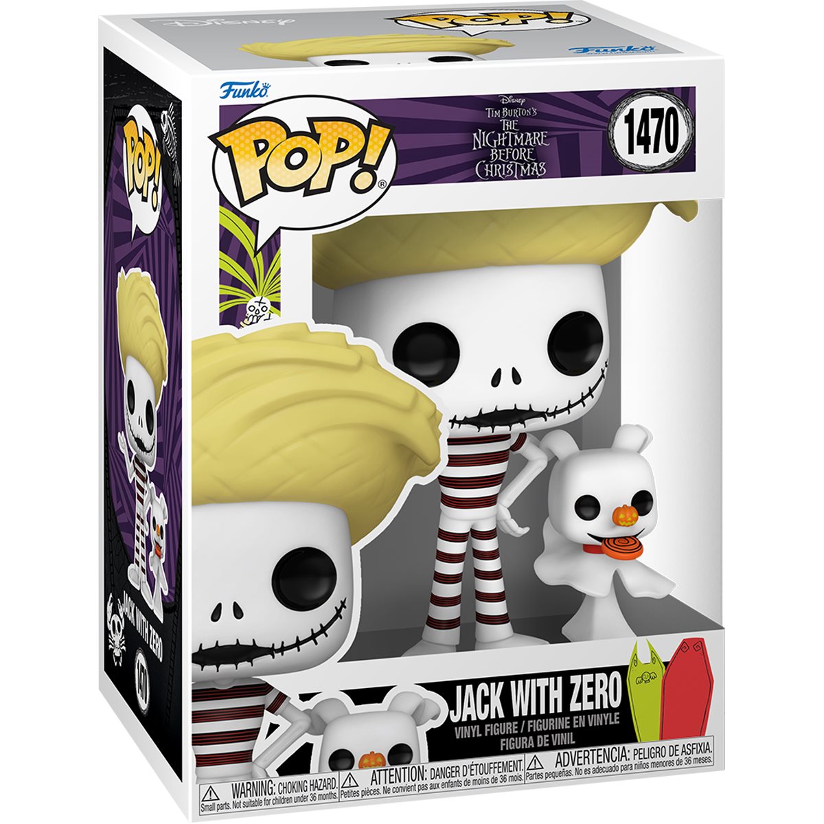 FUNKO POP! The Nightmare Before Christmas Jack with Zero Toy Fiqure #1470