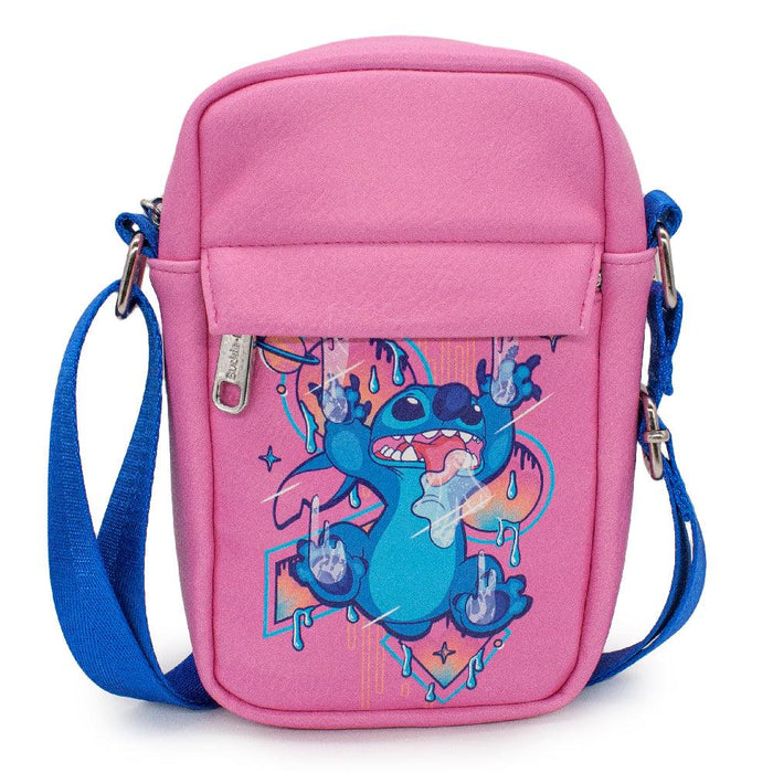 Disney: Lilo and Stitch Crossbody Bag - Stitch Sliding in Space - Bubblegum Divas 