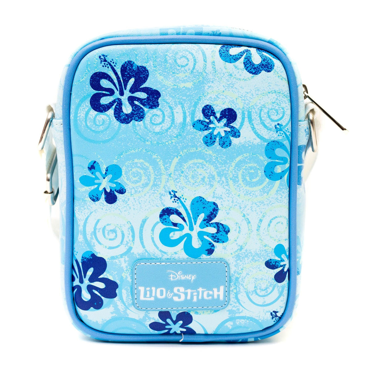 Disney: Lilo and Stitch Crossbody Bag Stitch Flower Blues Zip Purse - Bubblegum Divas 