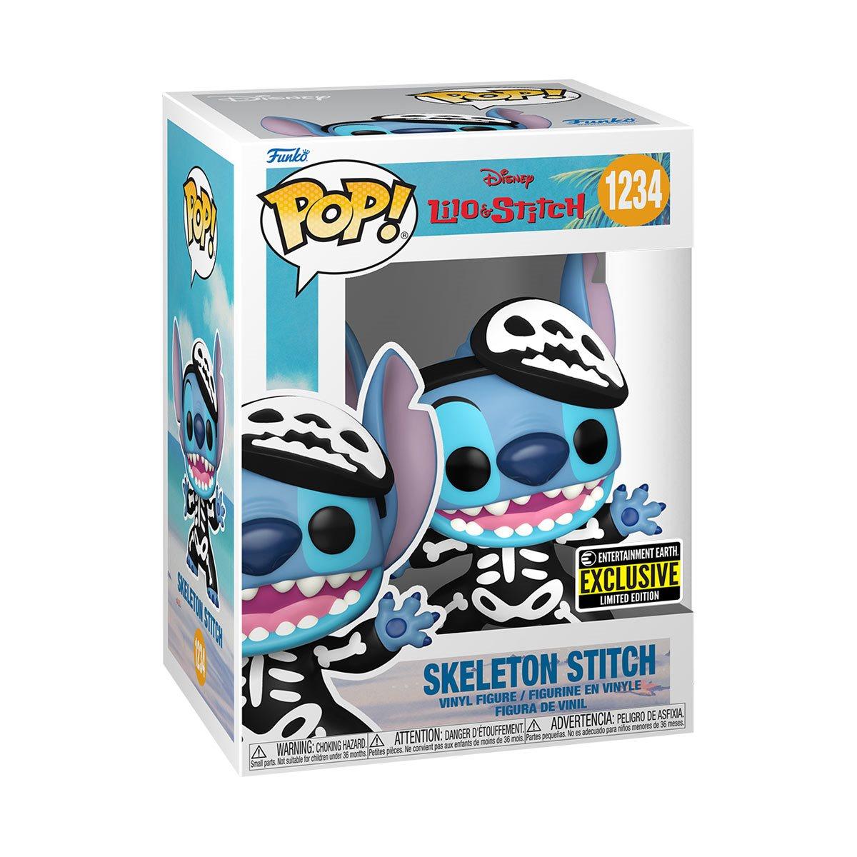 FUNKO POP! ANIMATION: Disney Lilo & Stitch Skeleton Stitch Vinyl Toy Figure #1234 - Bubblegum Divas 