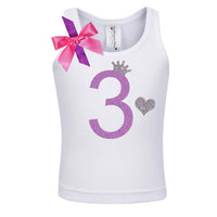 3rd Birthday Shirt & Twirly Tutu Skirt Set for Toddler Girls - Bubblegum Divas 
