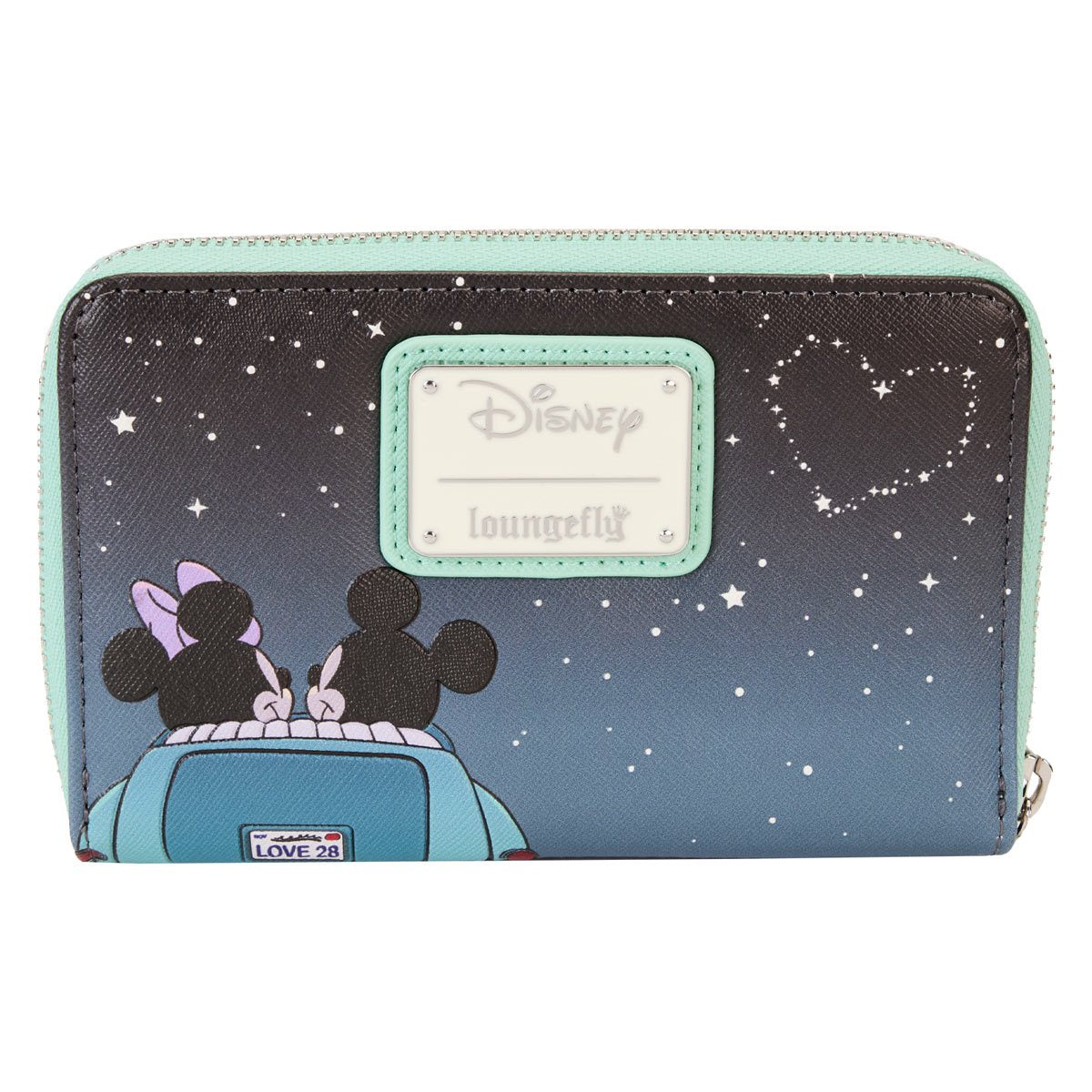 Mickey and Minnie Date Night Drive-In Zip-Around Wallet Loungefly