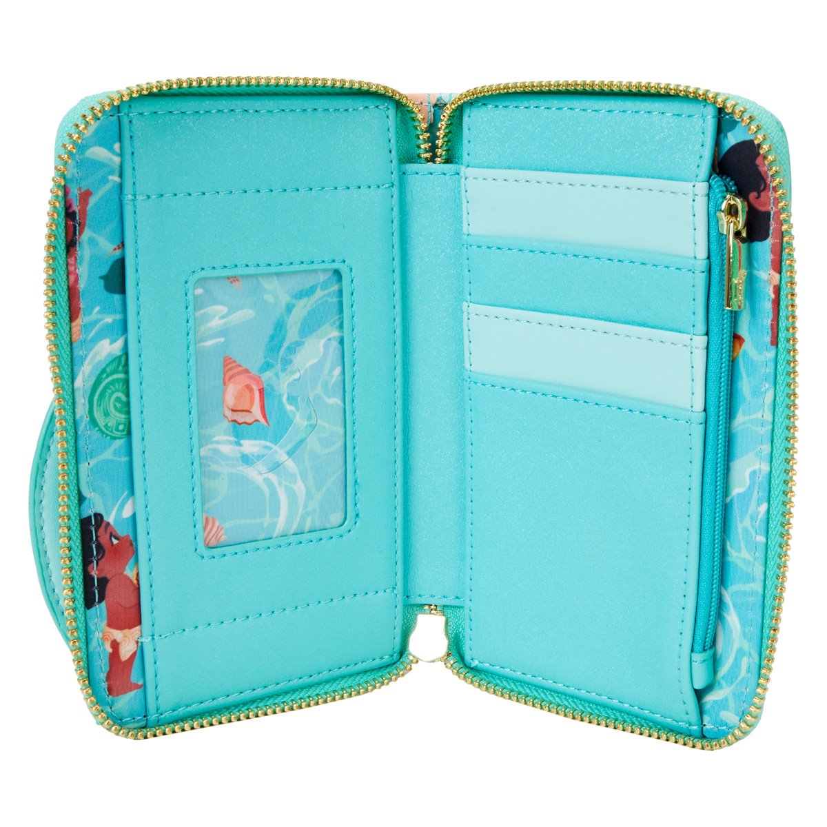 Moana Ocean Waves Zip-Around Wallet Loungefly