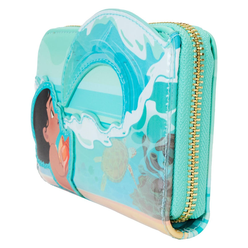 Moana Ocean Waves Zip-Around Wallet Loungefly