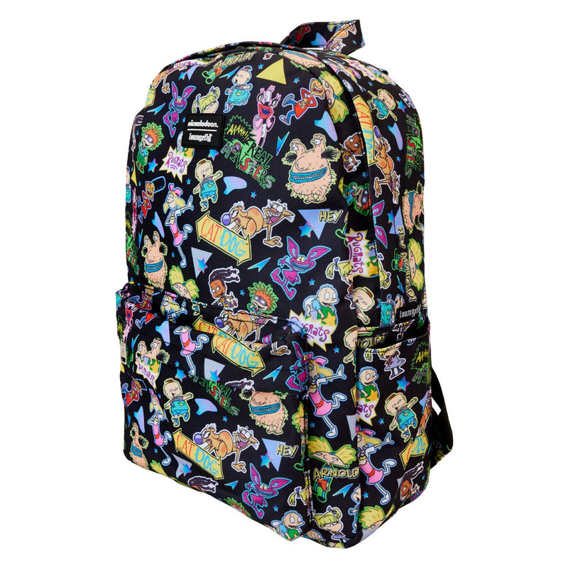 Nickelodeon Retro Characters Full-Size Nylon Backpack Loungefly