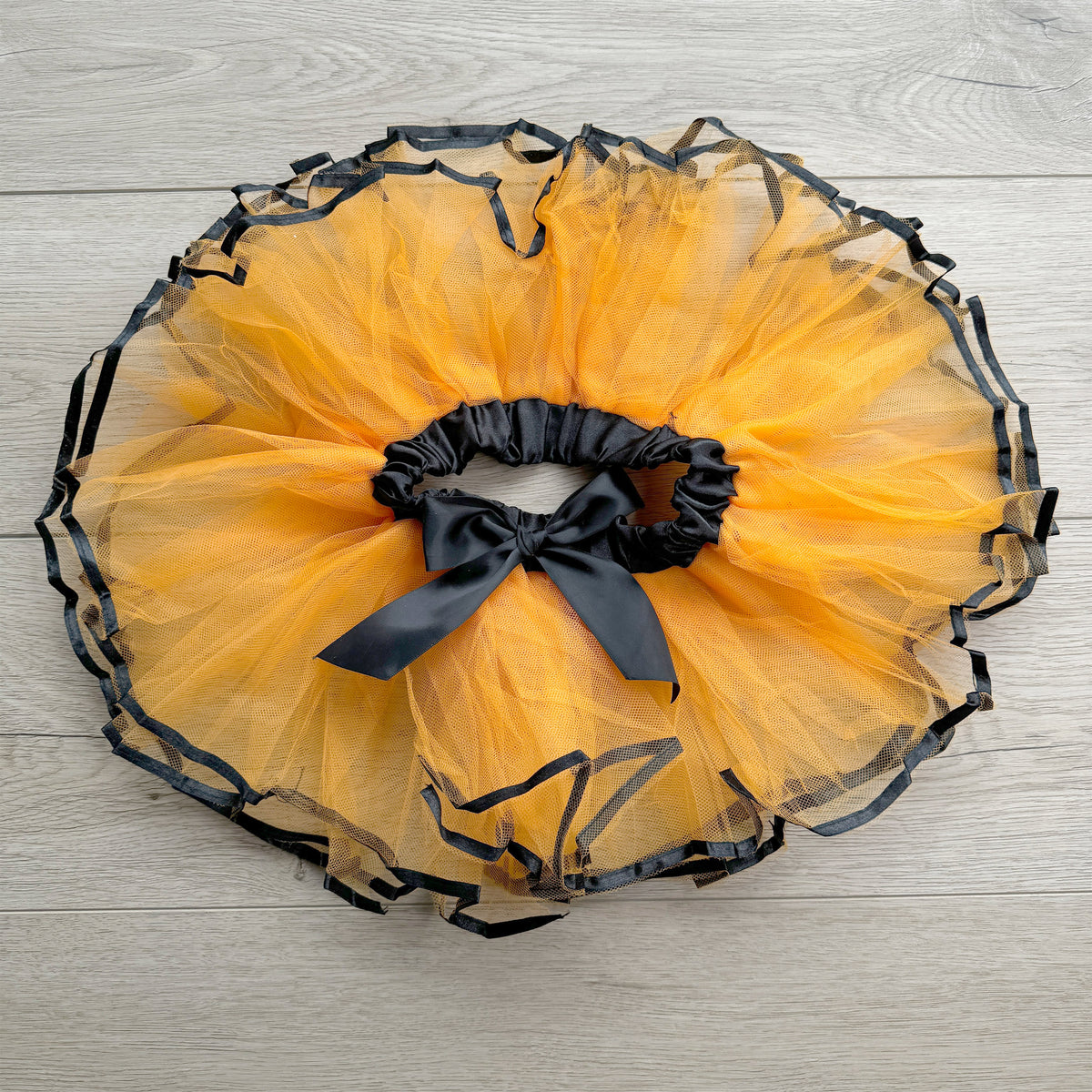 Girls Orange and Black Tutu Skirt Dress Up Halloween Costume Kids Birthday Dance Skirt 3,4,5