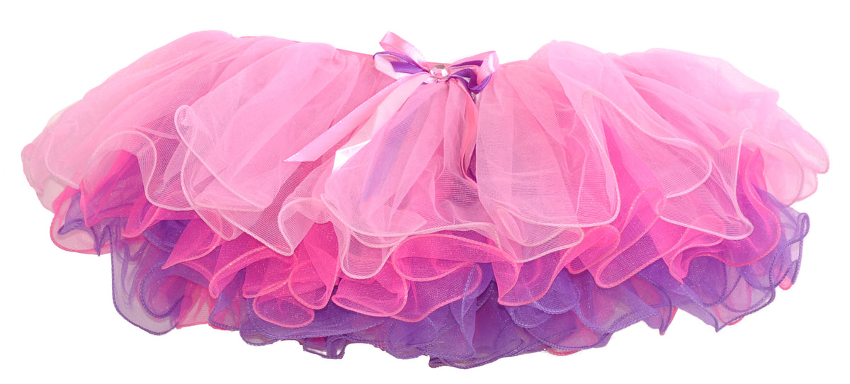 Girls Pink Purple Tutu Skirt Dress Costume Kids Birthday Dance Skirt 2,3,5,6