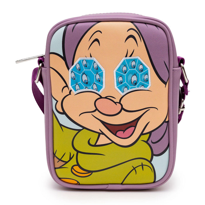 Snow White: Dopey (Diamond Eyes) Crossbody Bag Tote Wallet Zip Purse - Bubblegum Divas 
