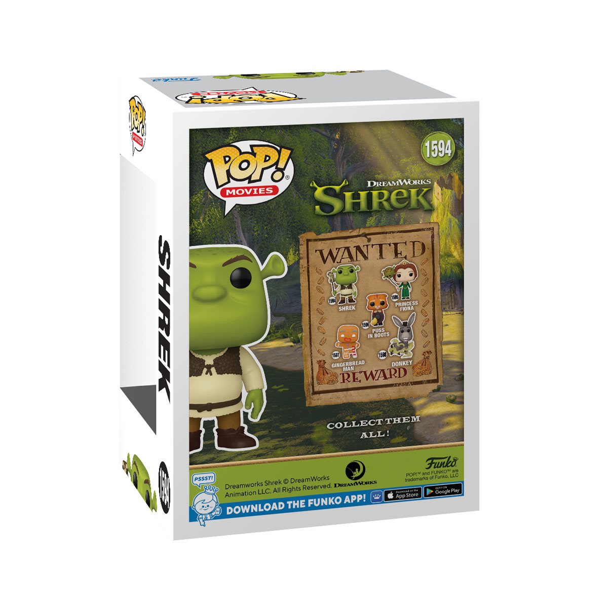 Funko Pop! Shrek DreamWorks 30th Anniversary Shrek with Snake Balloon # 1594 Funko Pop! Shrek DreamWorks 30th Anniversary Shrek with Snake Balloon # 1594