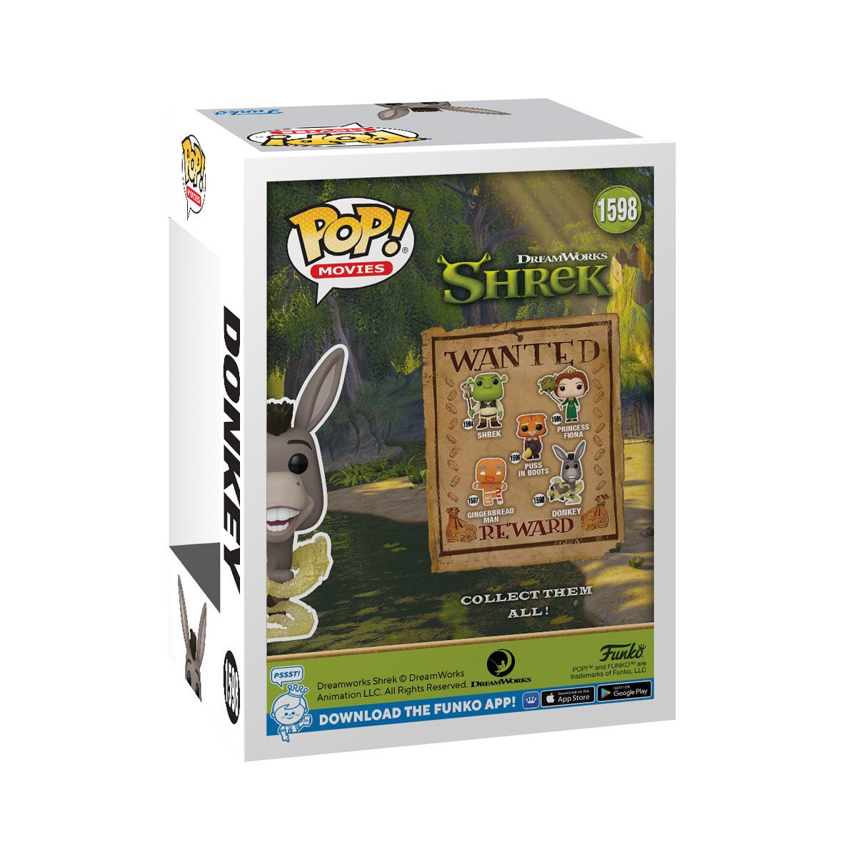 Funko Pop! Shrek DreamWorks 30th Anniversary Donkey Funko Pop! Vinyl Toy Figure #1598