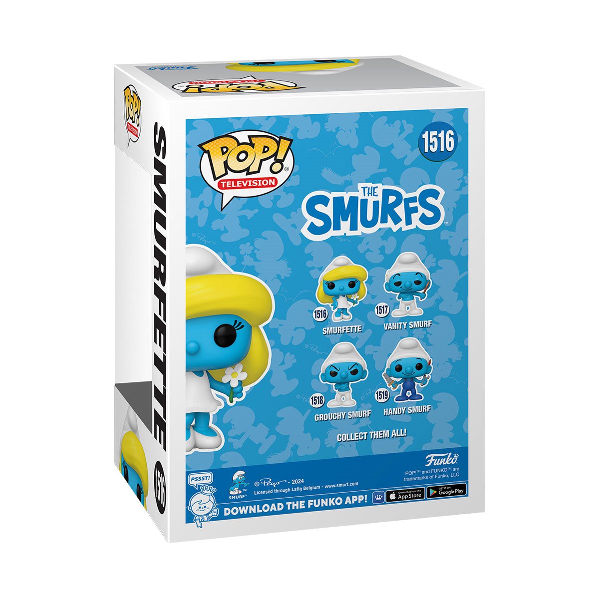 FUNKO POP! The Smurfs Smurfette with Flower Vinyl Figure #1516