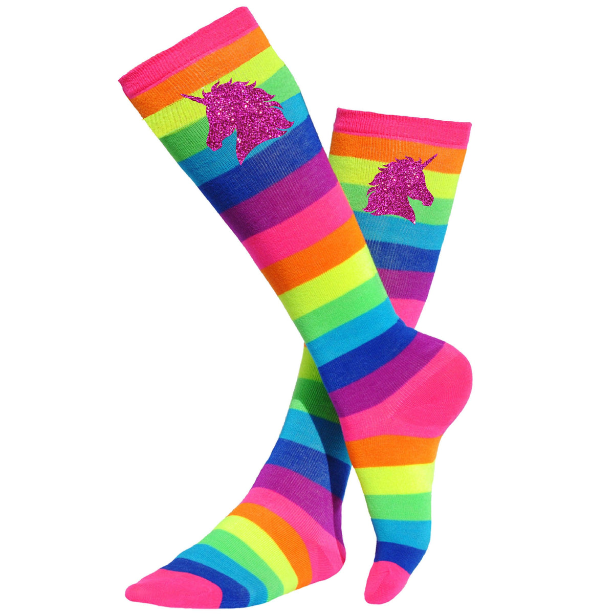 Unicorn Rainbow Knee High Socks