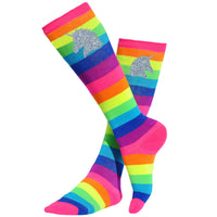 Unicorn Rainbow Knee High Socks - Bubblegum Divas 