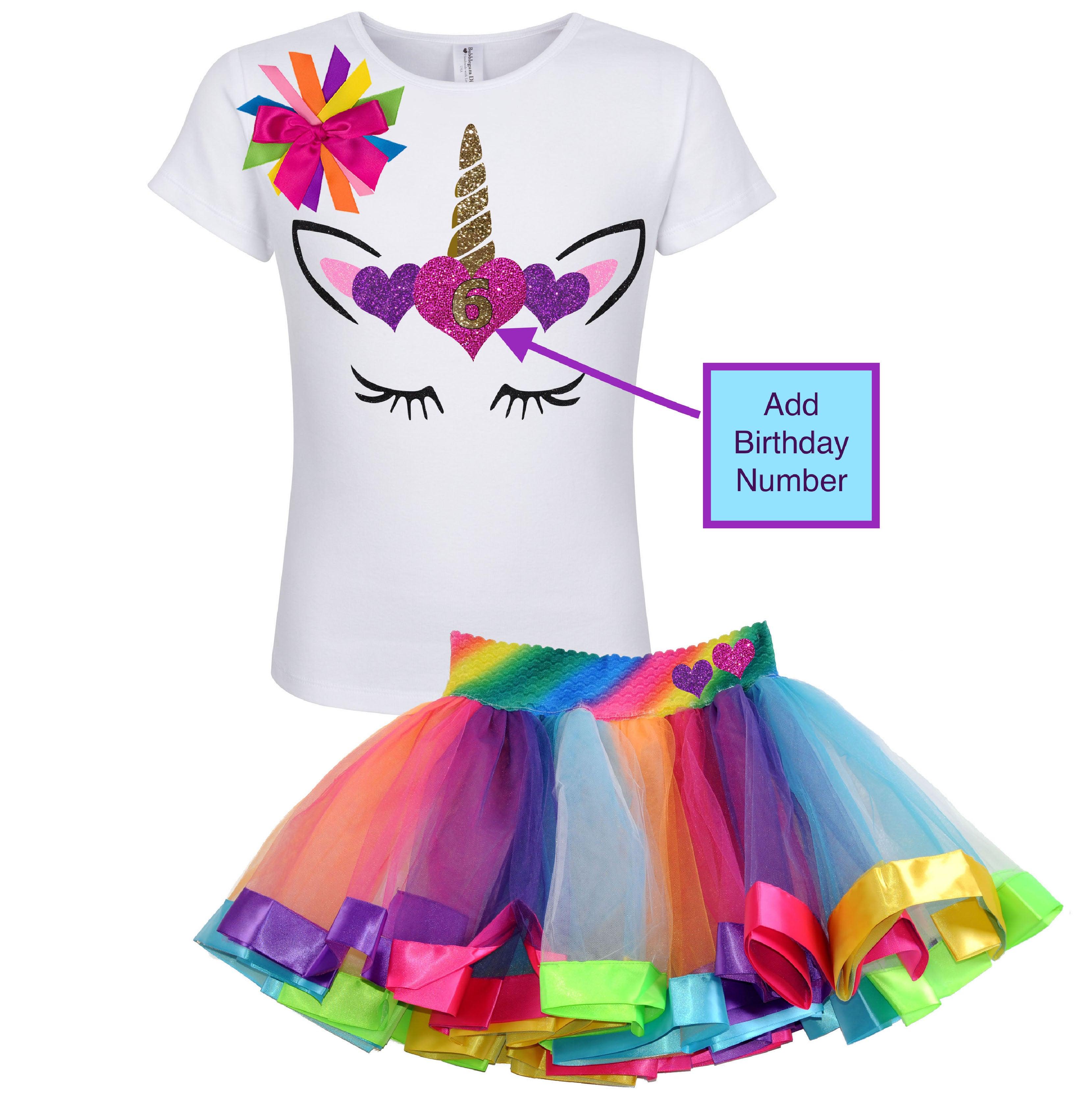 Rainbow clearance birthday outfit