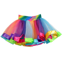 Magical Unicorn Glitter Sparkle Glow Rainbow Tutu Skirt for Girls - Bubblegum Divas 