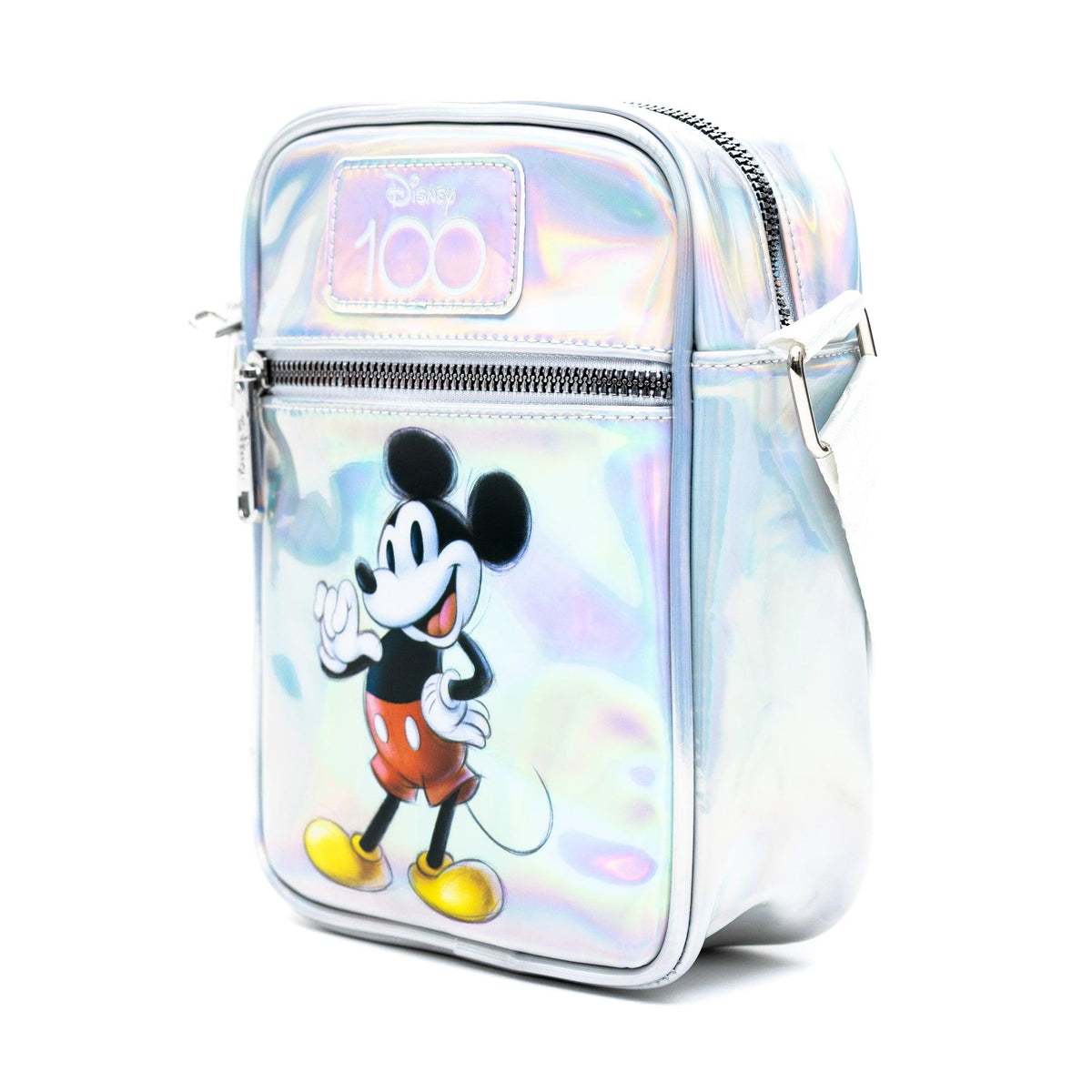 Disney Mickey Mouse Pose Iridescent Holographic Bag and Wallet Combo | Vegan Leather