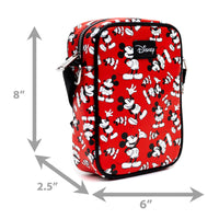 Disney: Mickey Mouse Toss Print Red Bag and Wallet Combo - Bubblegum Divas 