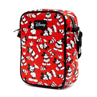 Disney: Mickey Mouse Toss Print Red Bag and Wallet Combo - Bubblegum Divas 