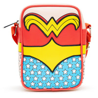 DC Comics: Wonder Woman Zip Purse Crossbody Bag Tote Wallet - Bubblegum Divas 