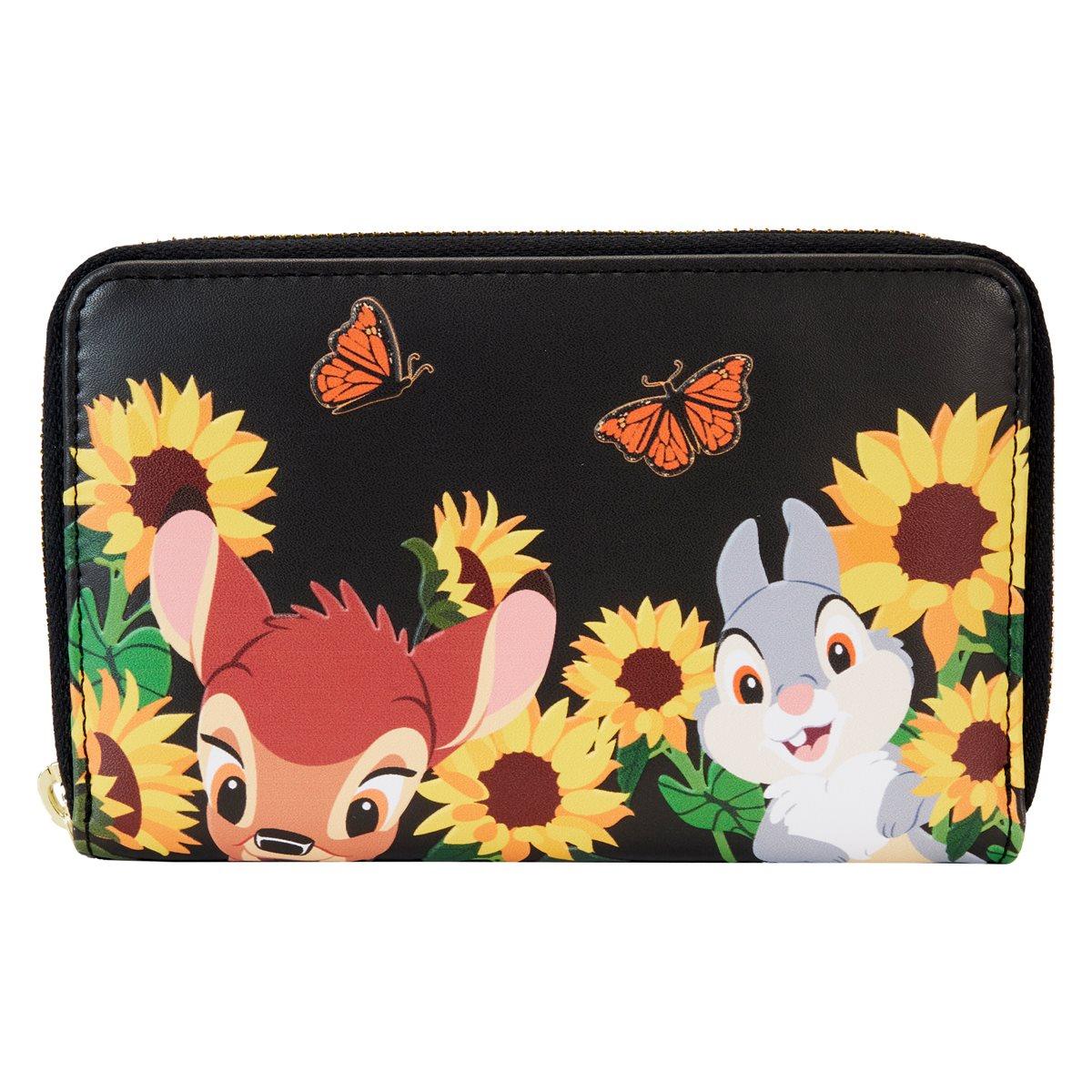 🎉 Shop Disney Bambi Sunflower Friends Zip-Around Wallet