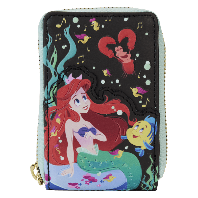 Disney The Little Mermaid Ariel Life Is The Bubbles Zip Around Wallet Loungefly - Bubblegum Divas 