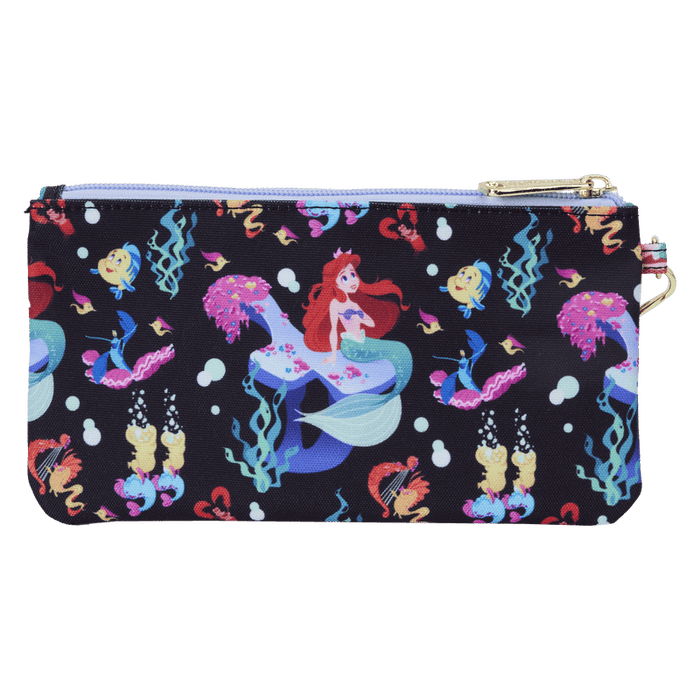 Disney The Little Mermaid Ariel Life Is The Bubbles Zipper Pouch Wristlet Loungefly - Bubblegum Divas 