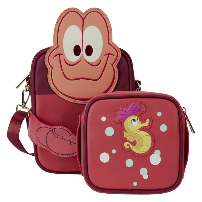 Disney The Little Mermaid Sebastian Crossbody Bag with Coin Bag Loungefly - Bubblegum Divas 