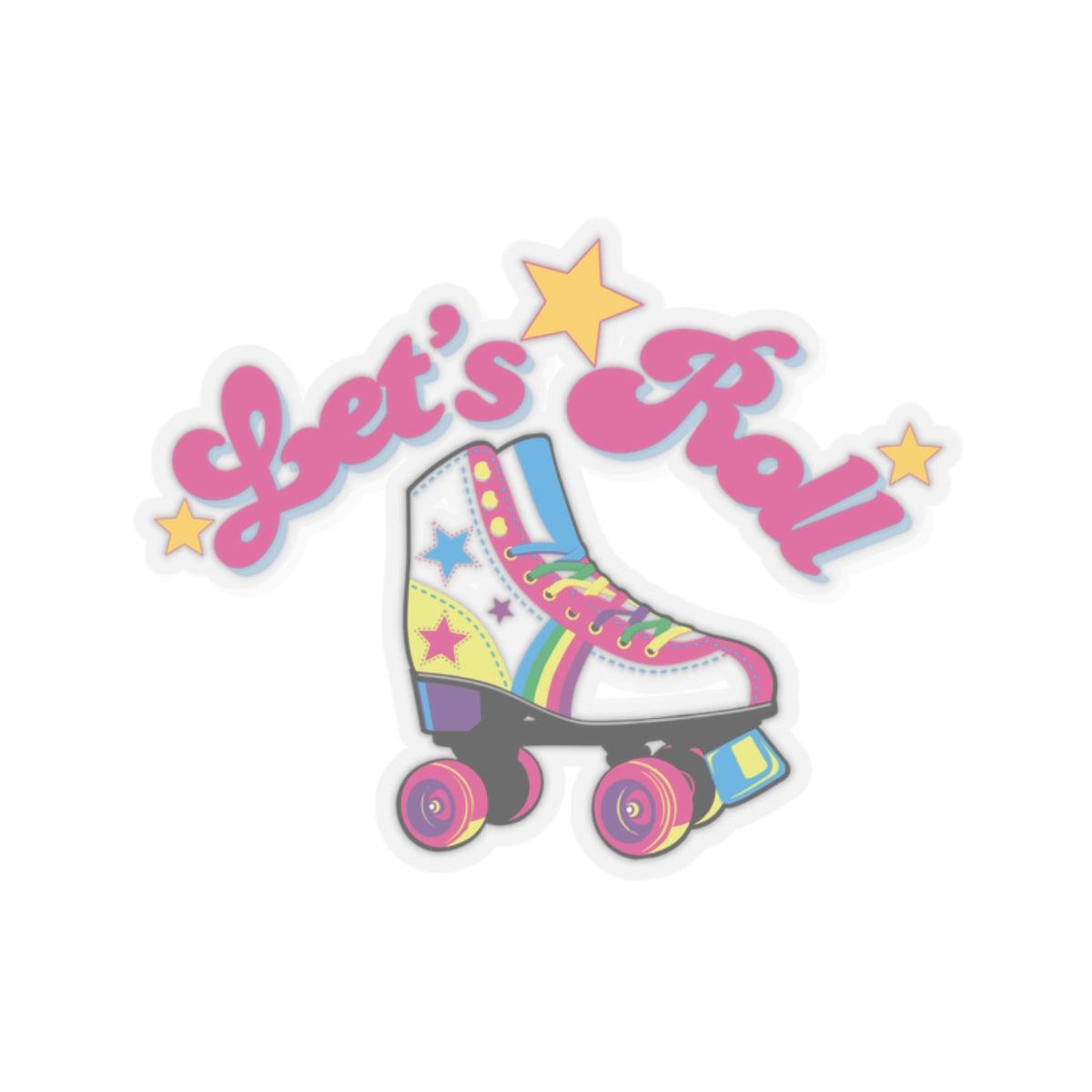 Let's Roll Skate Kiss-Cut Stickers - Bubblegum Divas 