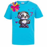 Panda Bear Retro Roller Skate 7 - Bubblegum Divas 