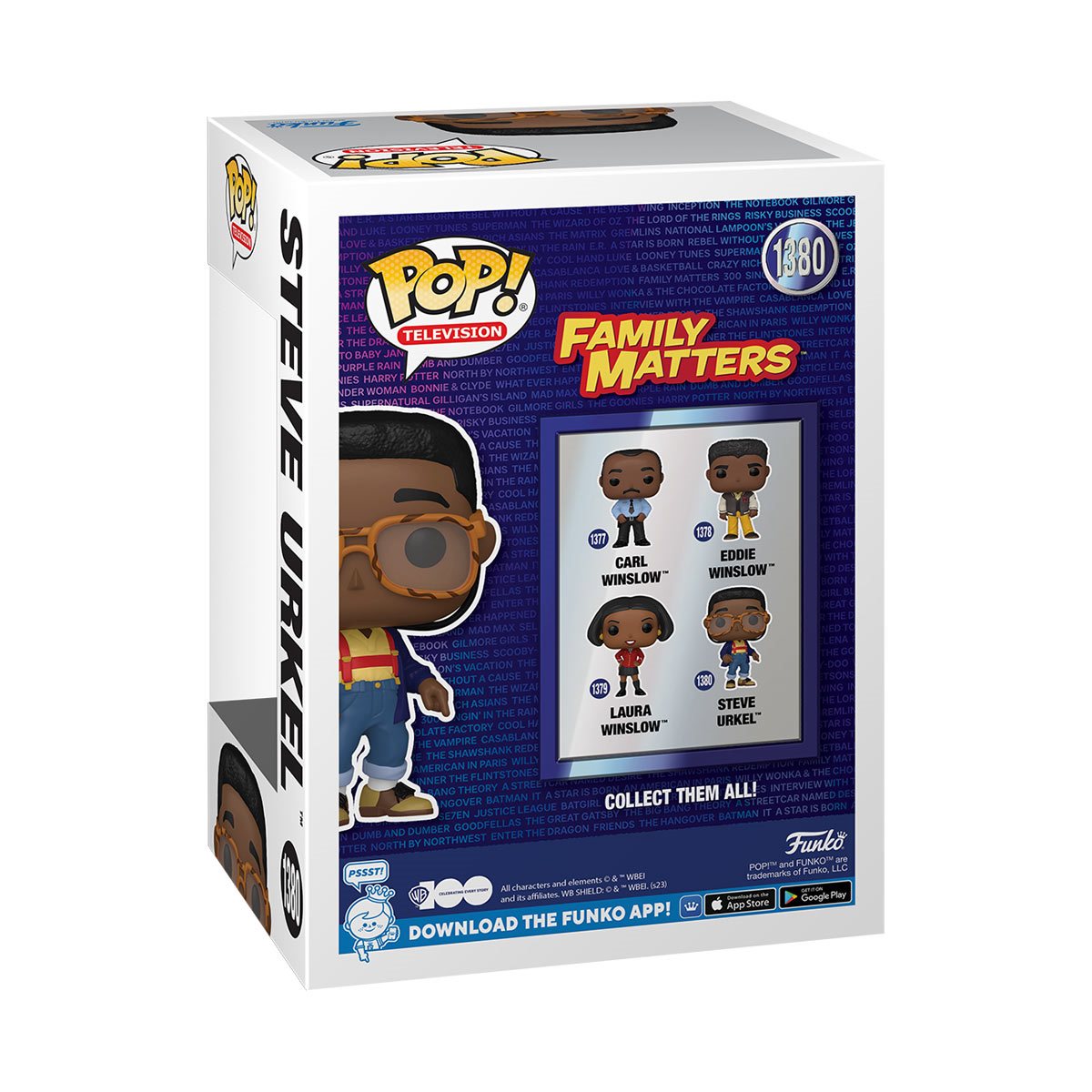 FUNKO POP! Family Matters Steve Urkel Vinyl Toy Figure #1380