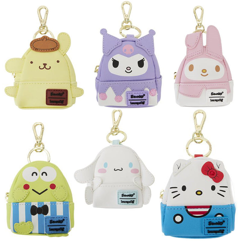 Hello Kitty 50th Anniversary Classic Mini-Backpack Key Chain Loungefly