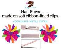 Glitter Unicorn Hair Bow - Bubblegum Divas 