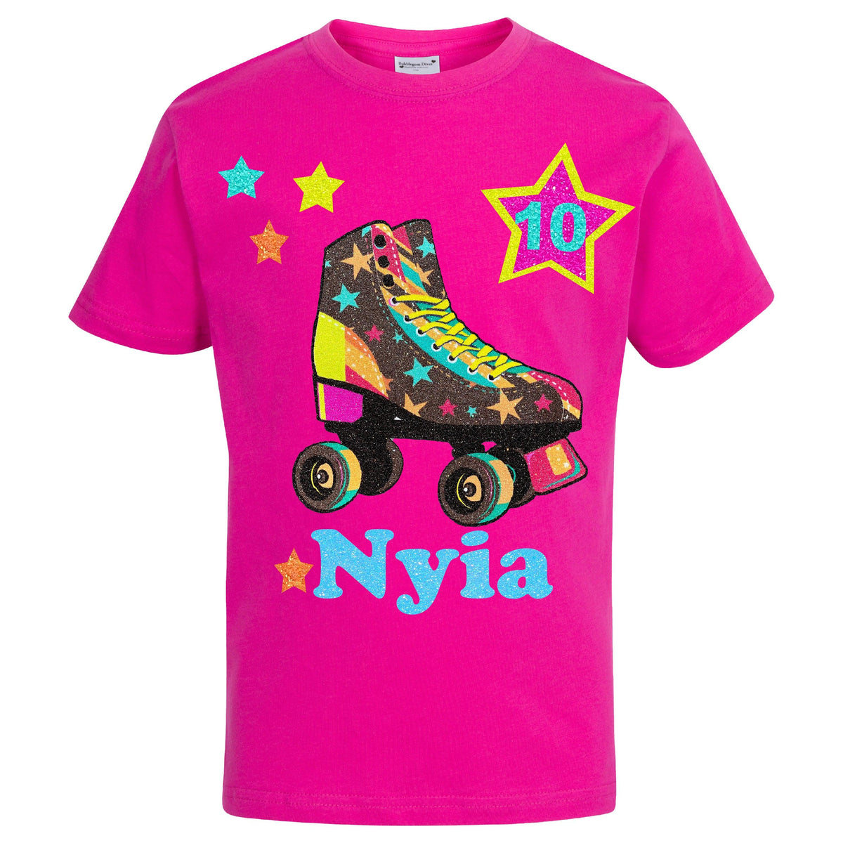 Foxy Brown 10th Birthday Roller Skate Shirt for Tween Girls - Bubblegum Divas 