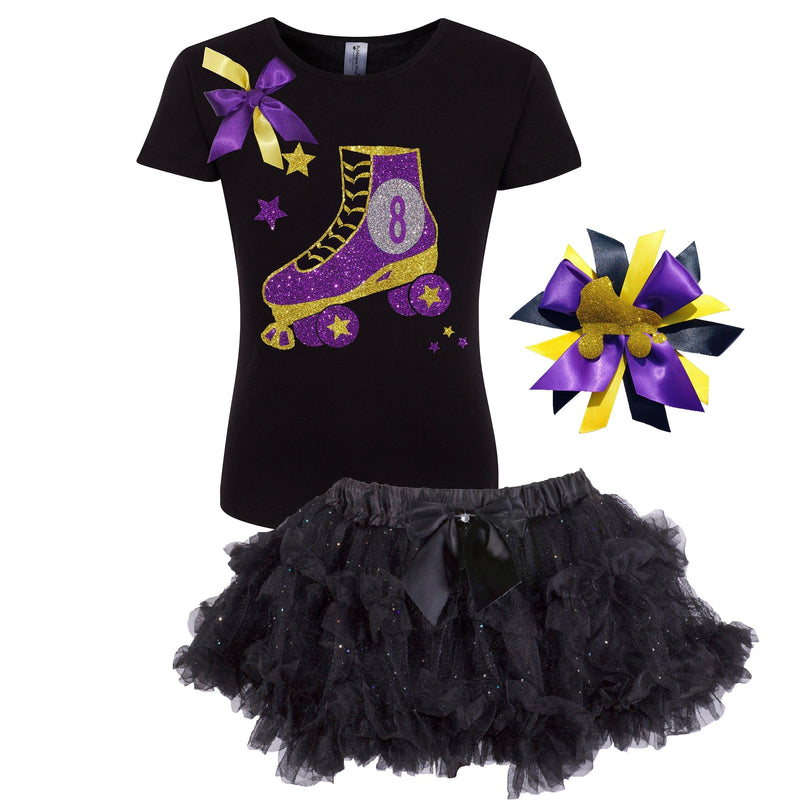 8th Birthday Roller Skate Party Shirt Lady Dazzle - Shirt - Bubblegum Divas Store