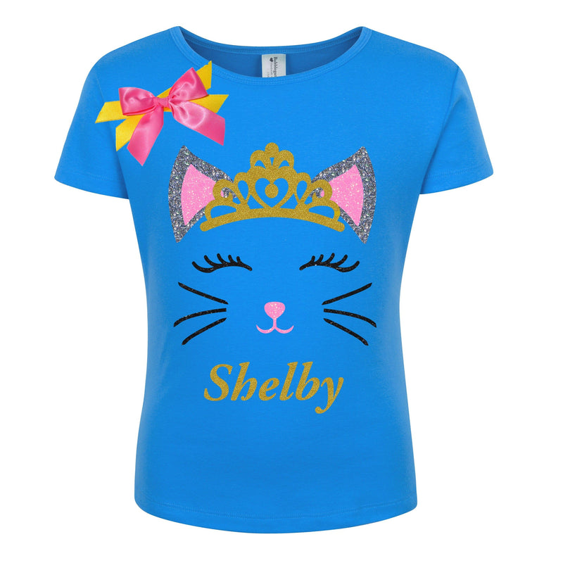 Cute and Customized Kitty Cat Shirt - Ding - Bubblegum Divas 