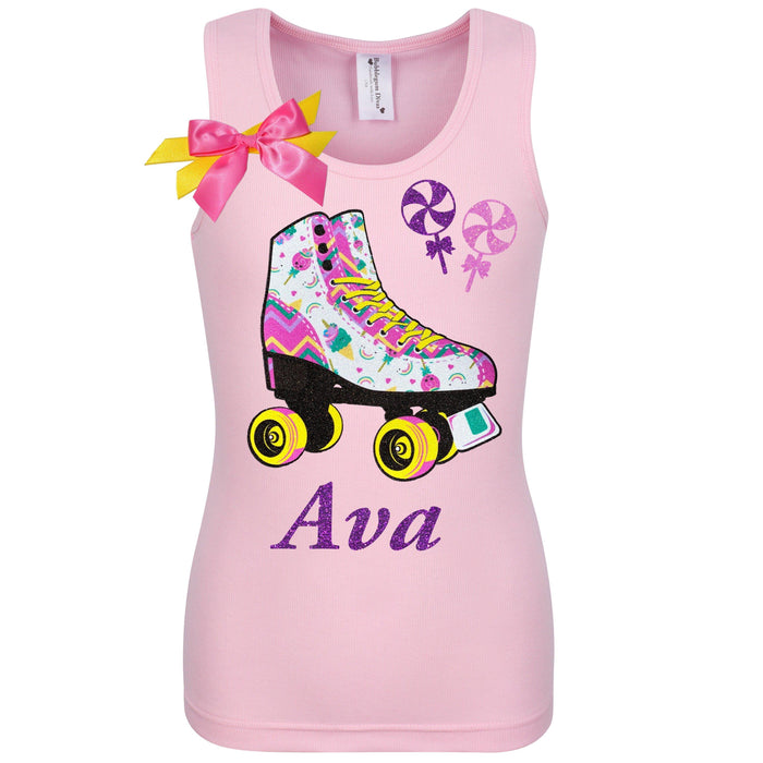 Unicorn Candy Skate Pineapple Shirt - Bubblegum Divas 