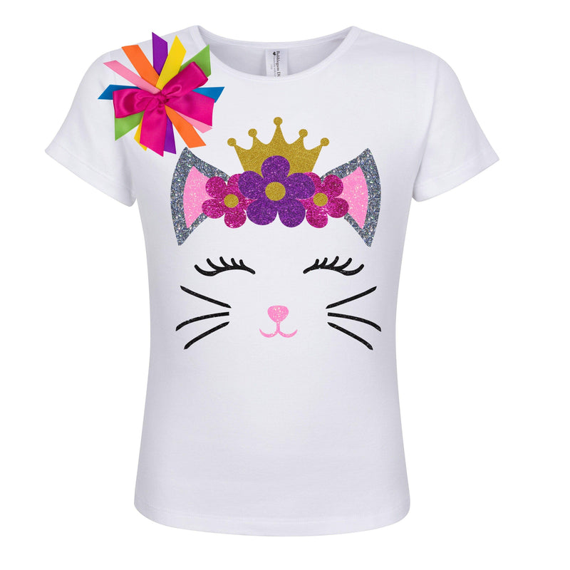 Custom Glitter Cat Shirt - Ava