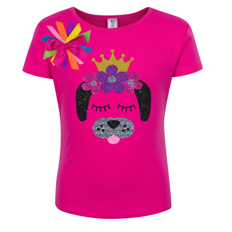 Puppy Dog Shirt - Flowers - Shirt - Bubblegum Divas Store