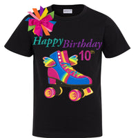 Personalized Roller Skate Birthday Girl Shirt - Bubblegum Divas 