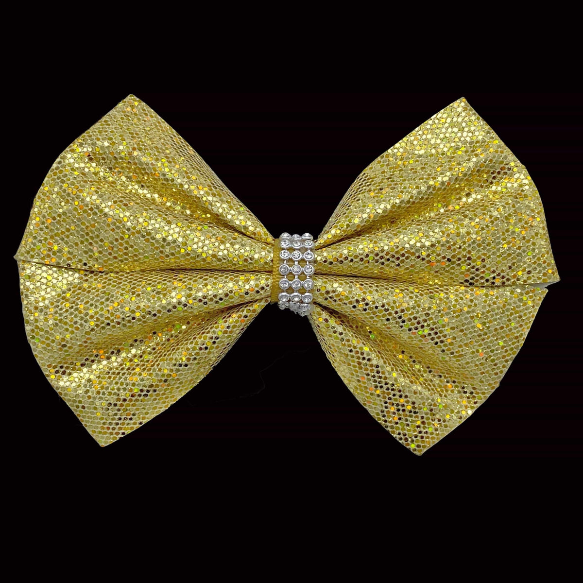 Girls Jumbo Hair Bow Big Bow Gold Glitter Hair Clip | Bubblegum Divas ...