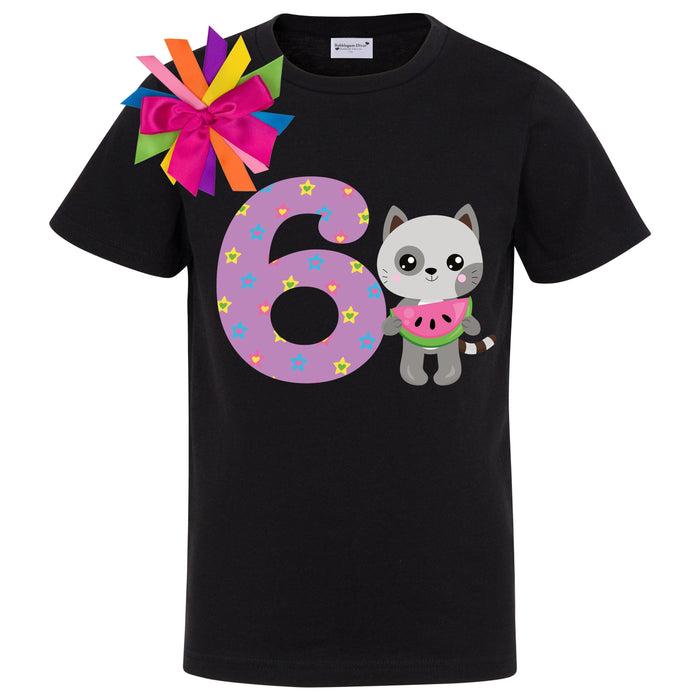 Personalized Cat Birthday Shirt - Bubblegum Divas 
