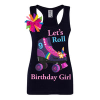 Birthday Must-Have Neon Twilight Roller Skate Tank Top for Girls