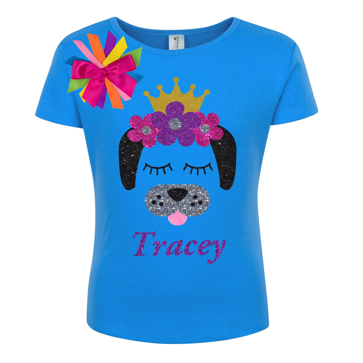 Puppy Dog Shirt - Flowers - Shirt - Bubblegum Divas Store