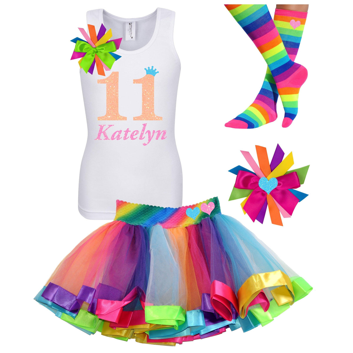 11th Birthday Outfit - Neon Glow - Outfit - Bubblegum Divas Store