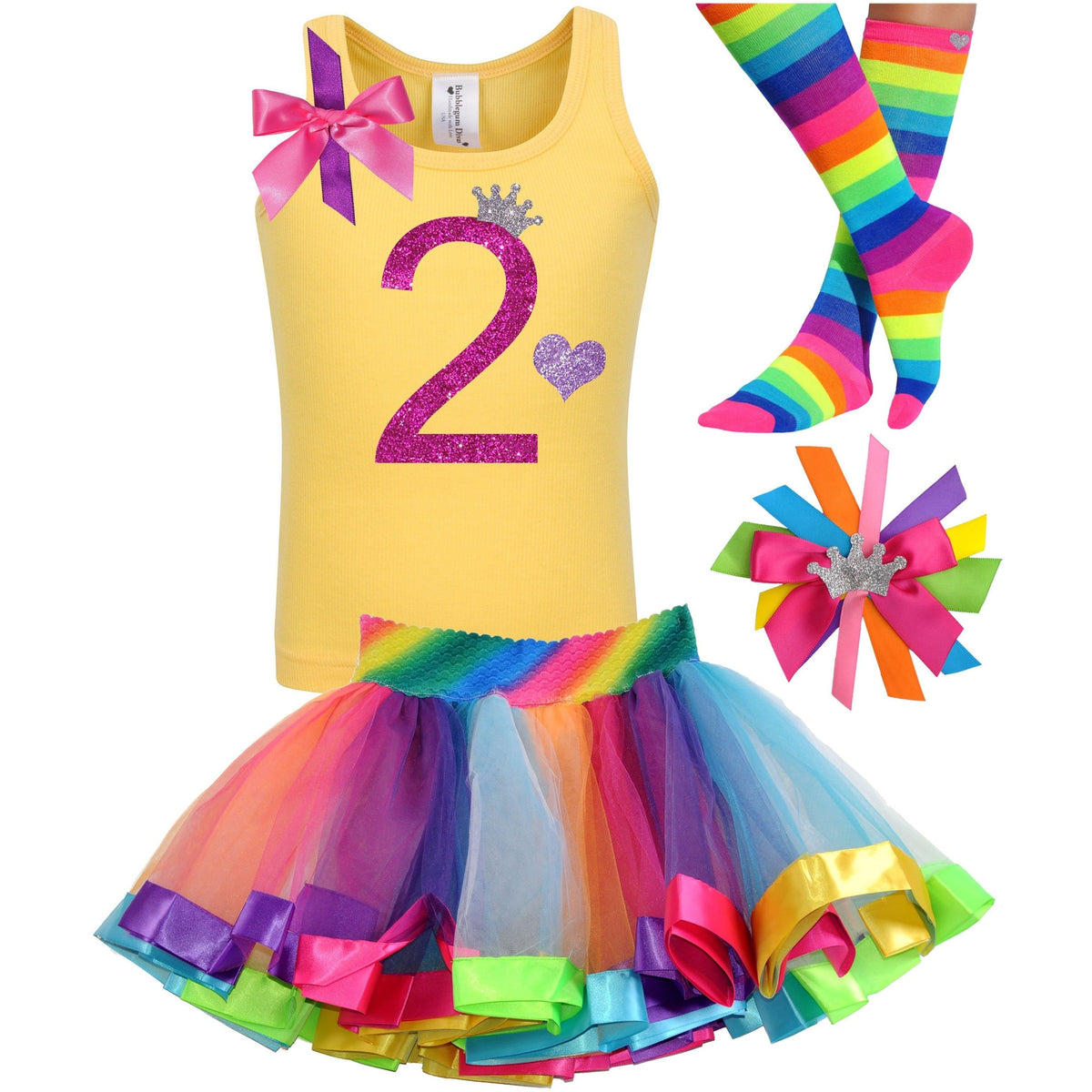 Bubble Berry Sparkle 2nd Birthday - Outfit - Bubblegum Divas Store