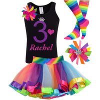 3rd Birthday Outfit - Purple Bubble Sparkle - Outfit - Bubblegum Divas Store